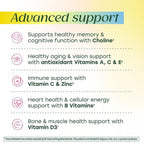 MegaFood Advanced Multivitamin for Women 55+ Doctor Formulated, 60 Tablets | For Healthy Aging, Immune Support, Bone and Brain Health, Choline, Methylated B12, Methylfolate, Vegetarian, 30 Servings