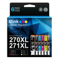 E-Z Ink Compatible for Canon PGI-270XL CLI-271XL 270XL 271XL Ink,6 Pack