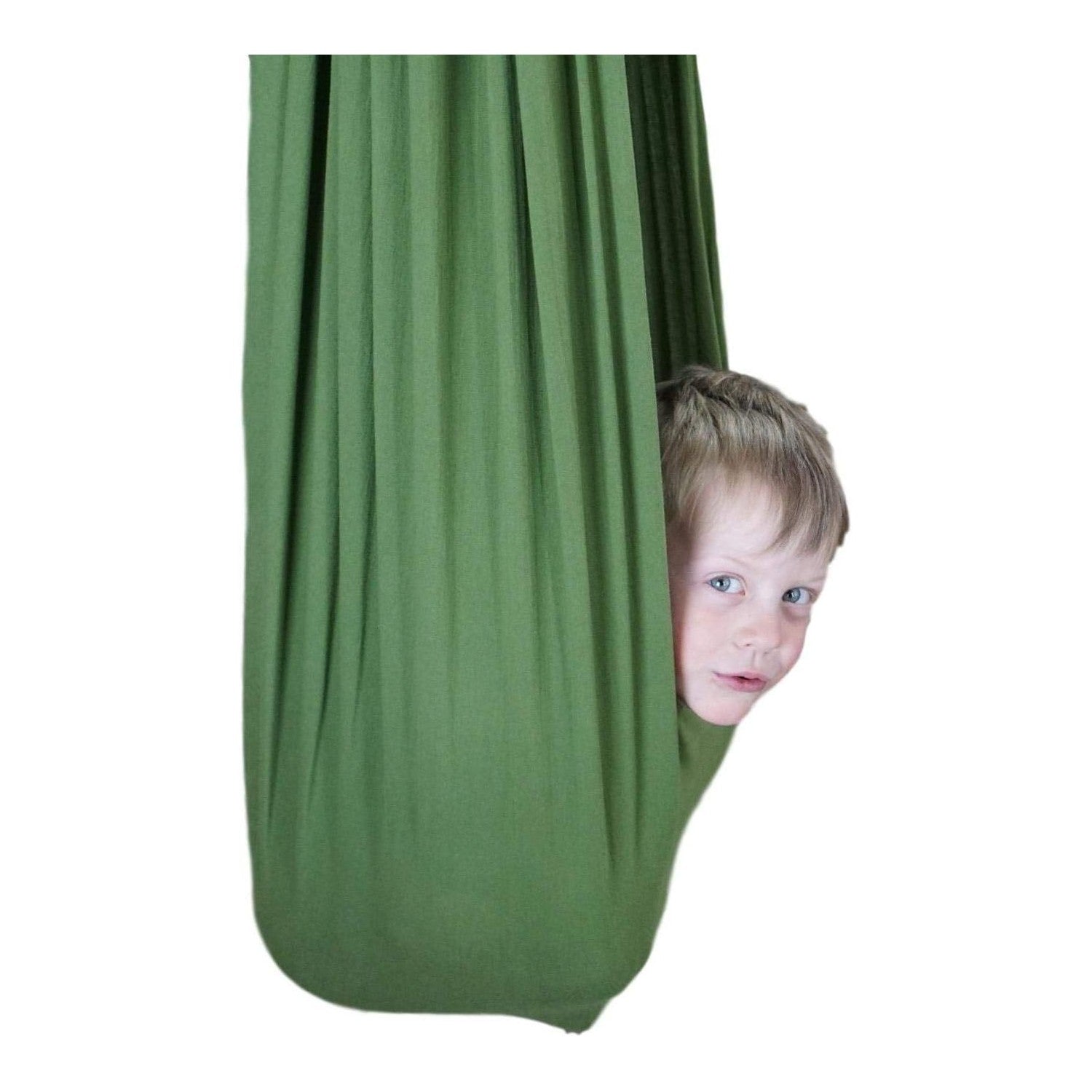 Buy now Sensory Swing for Kids Indoor Outdoor Green | Therapy Tool for Special Needs Snuggle Cuddle Hammock Swing | for Children with Autism, ADHD, Aspergers, Sensory Integration - by Sensory4u at indiglob india