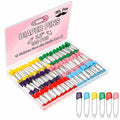 Mr. Pen- Diaper Pins, 2.2", 100 pcs, Stainless Steel, Plastic Head