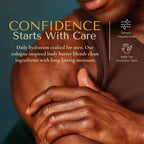 Crowned Skin King Cologned Body Butter for Men | Warm & Sensual | As Seen On Shark Tank | Scented with Sandalwood & Leather | Infused with Organic Shea & Mango Butters | All-Day Fragrance | 4.4oz