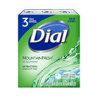Dial Antibacterial Bar Soap, Mountain Fresh, 4 Ounce, 3 Bars