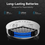 NICEBATT CR1632 3V Lithium Battery 12 Pack, High Capacity 1632 Batteries for Key Fob