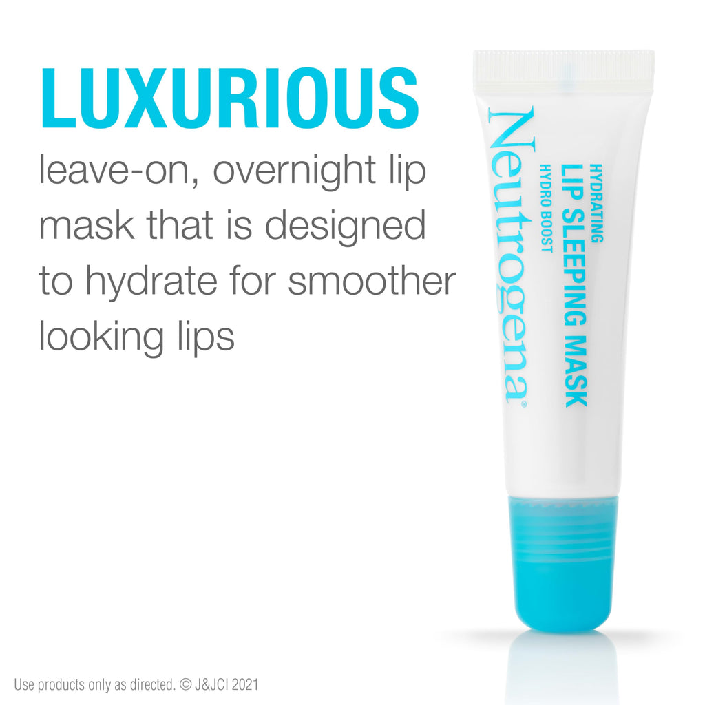 Buy now Neutrogena Hydro Boost Hydrating Lip Sleeping Mask with Hyaluronic Acid, Clear Overnight and Daily Moisturizing Treatment for Very Dry Lips, Fragrance Free Squeeze Tube Lip Balm, 0.35 oz at indiglob india