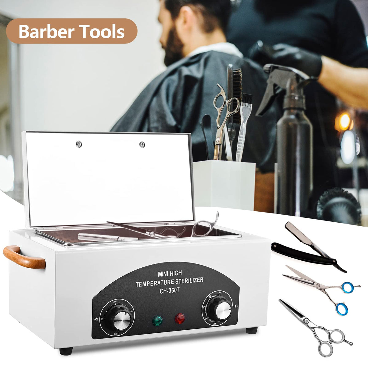 High Temperature Sterilizer Dry Heat Nail Tool Dental Tool Sterilizer 1.5L