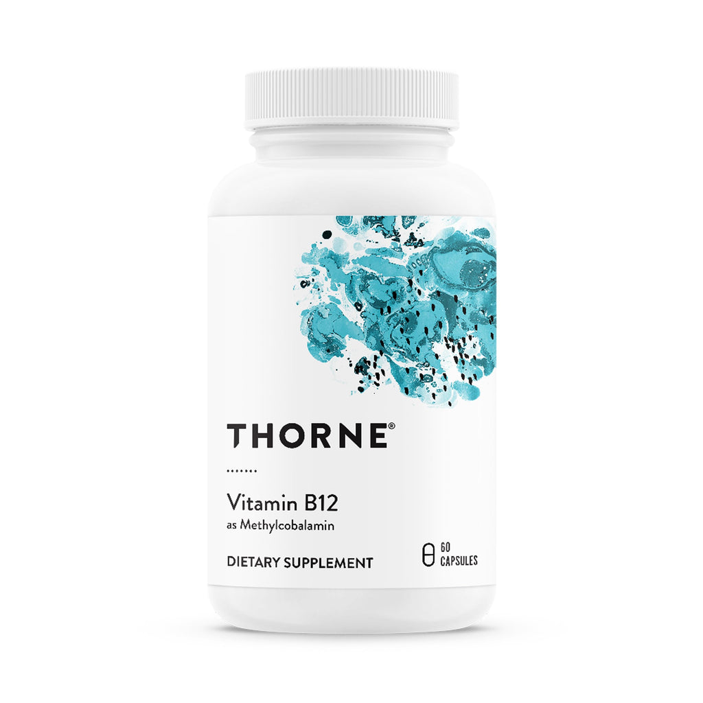 THORNE Vitamin B12 1,000 mcg, Active Methylcobalamin, 60 Capsules | Supports Methylation, Heart & Nerve Health, Cognitive Function & Healthy Homocysteine Levels*, NSF Contents Certified