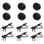 Buy now AUGSUN 18Pcs Lapel Microphone Clips Replacement Kit, 6Pcs Lavalier Mic Clips Metal Tie Clips Lavalier Microphone Clips, 6Pcs Windscreen Foam Cover and 6Pcs Plastic Wire Clips at indiglob india