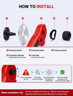 45mm Fabric Rotary Cutter with 5 Extra Blades, Ergonomic Handle
