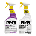 RMR Bathroom Mold Remover Bundle - RMR-141 EPA Registered Mold & Mildew Remover, 2-Step Bathroom Cleaning & Disinfecting System for Showers, Sinks, Tile, Grout, 2–32 Oz Bottles