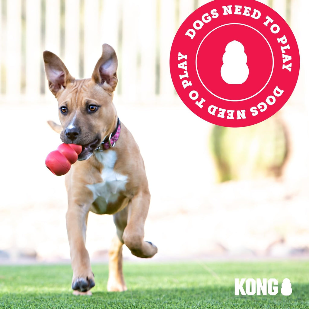 KONG Tug Toy, Natural Rubber Dog Toy for Tug of War, for Medium/Large Dogs