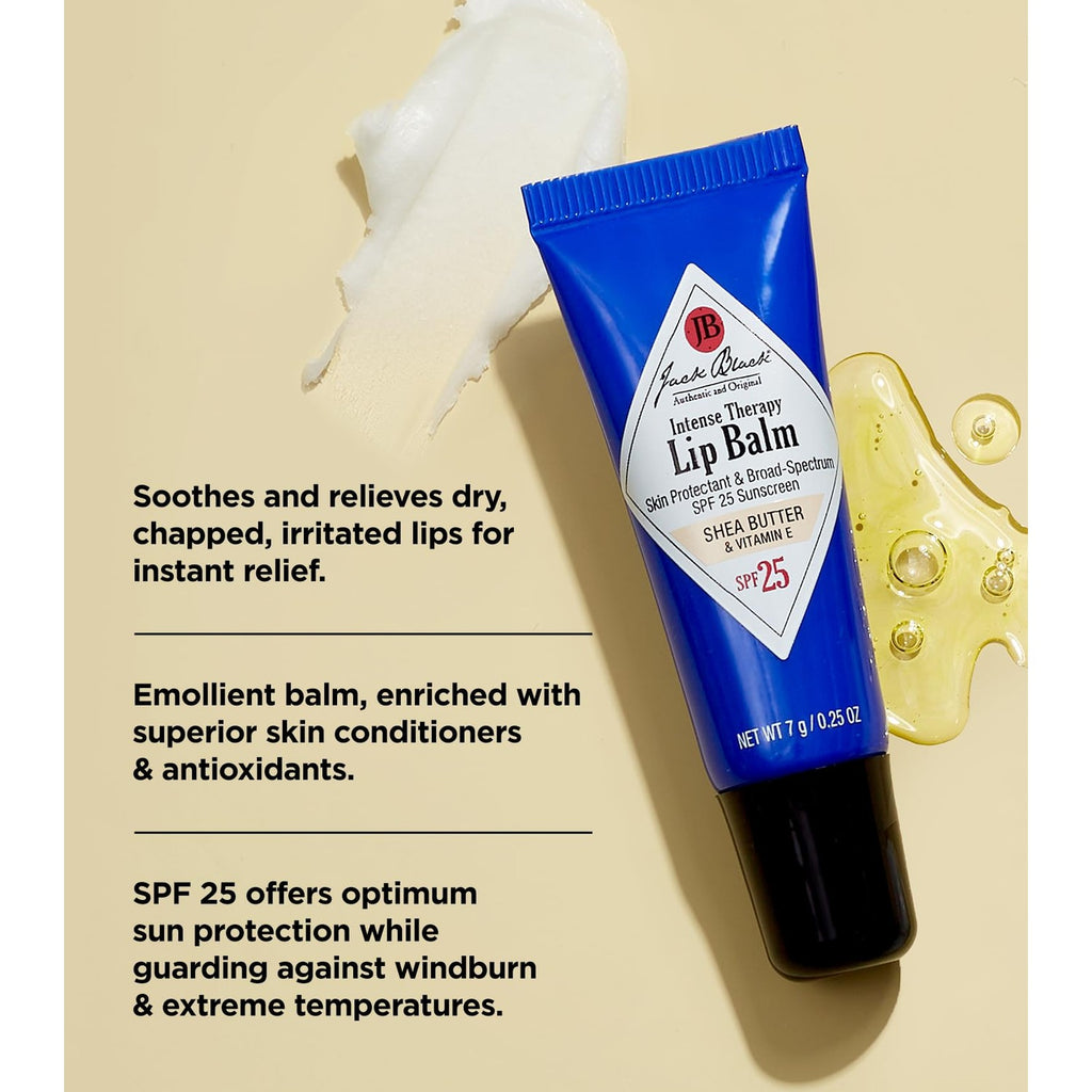 Buy now Jack Black Intense Therapy Lip Balm, 0.25-Oz. – SPF 25 Sun Protection, Lip Moisturizer, Hydrating Lip Balm with SPF, Lip Sunscreen at indiglob india
