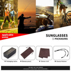 Buy now FAGUMA Sports Polarized Sunglasses For Men Cycling Driving Fishing UV400 Protection at indiglob india