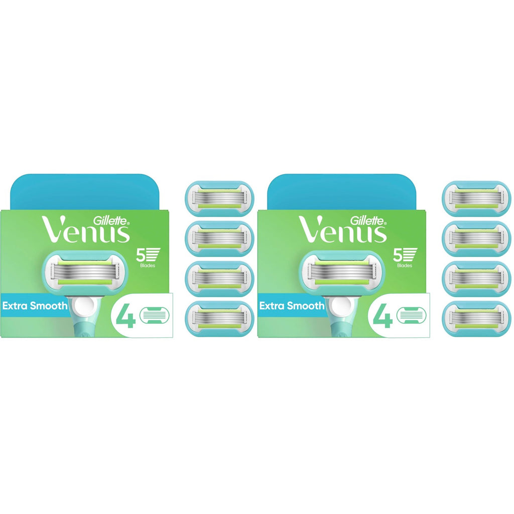 Gillette Venus Extra Smooth Womens Razor Blade Refills, 4 Count, Designed for a Close, Smooth Shave