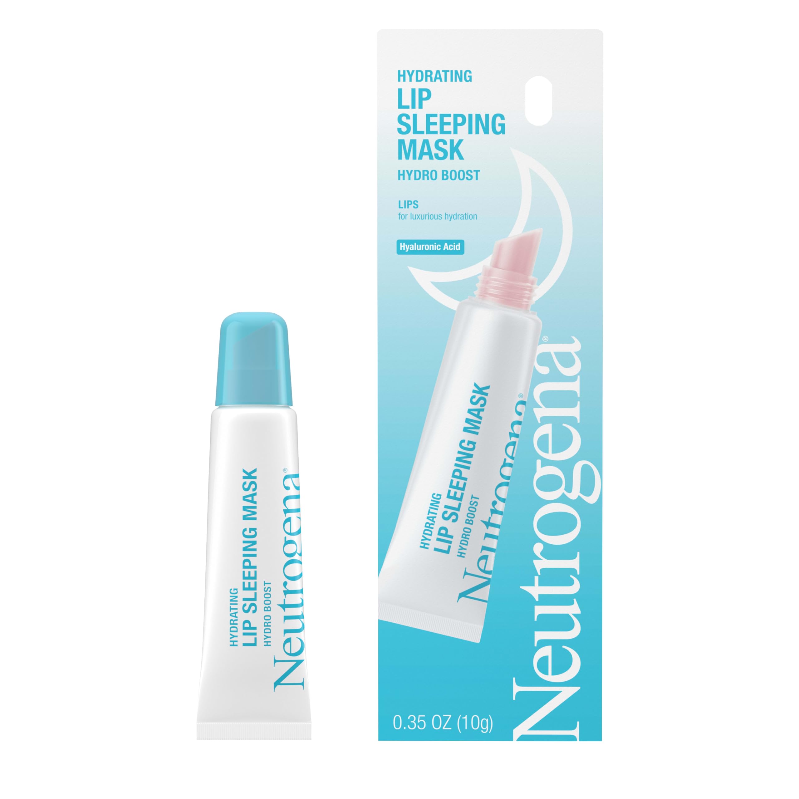 Buy now Neutrogena Hydro Boost Hydrating Lip Sleeping Mask with Hyaluronic Acid, Clear Overnight and Daily Moisturizing Treatment for Very Dry Lips, Fragrance Free Squeeze Tube Lip Balm, 0.35 oz at indiglob india
