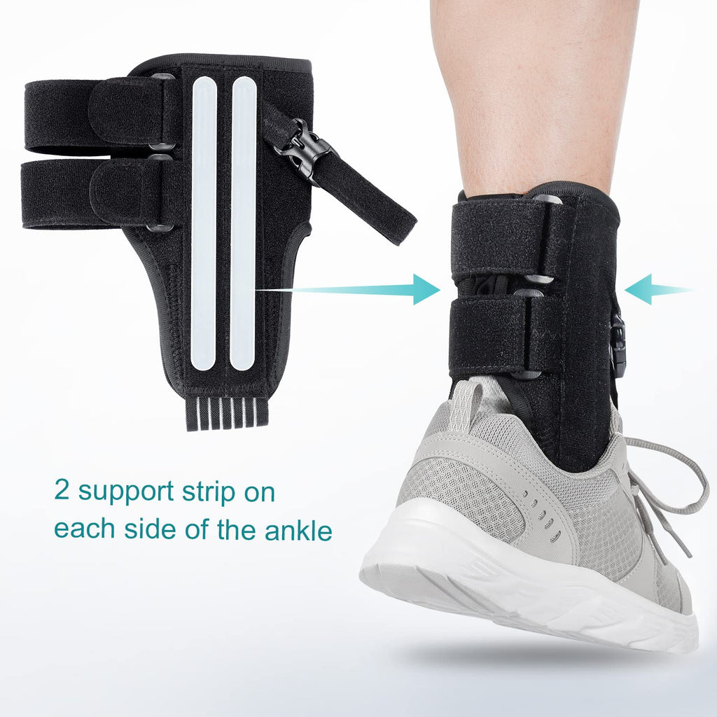 Buy now Foot Drop Brace for Walking Lifting Shoes, Drop Foot AFO Brace Help Raise Shoes, Foot Up Splint for Ankle, Improved Walking Gait, Prevent Falls and Injuries, for Left and Right-Black at indiglob india