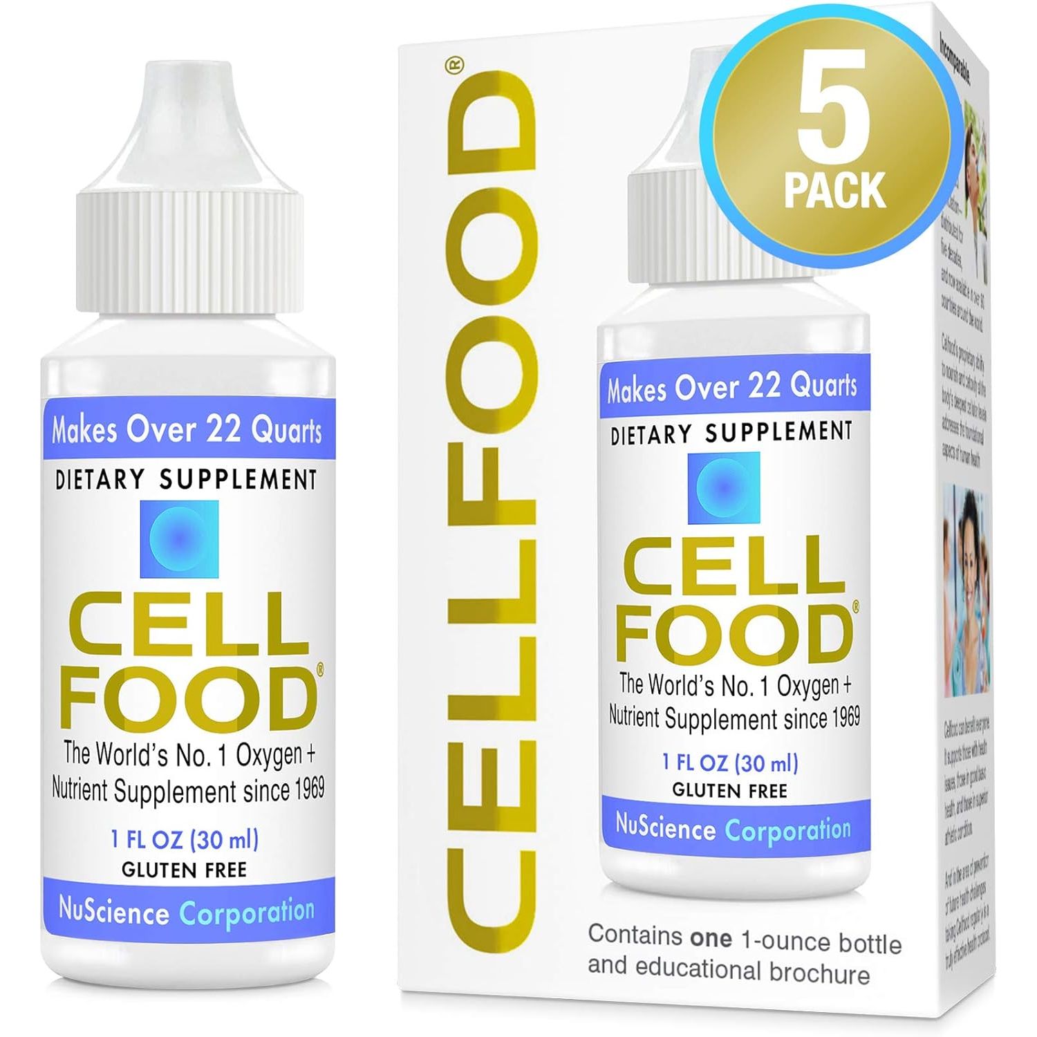 Buy now Cellfood Oxygen Boost, 1 fl oz - Liquid Oxygen Supplement for Lymphatic Drainage, Altitude Sickness, Jet Lag, Fatigue, Headaches, Hangovers & Energy - Gluten Free, Cert. Kosher - Makes Over 22 Quarts 1 Fl Oz (Pack of 5) at indiglob india