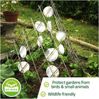Buy now De-Bird Reflective Diverter Discs Bird Deterrents for Outside - 8-Pack, Silver Acrylic, Garden Style - Easy to Install with Swivel Action, Reflective Shine & Humane Bird Repellent Devices Outdoor at indiglob india