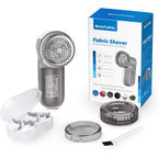 Buy now BEAUTURAL Fabric Shaver and Lint Remover, Sweater Defuzzer with 2-Speeds, 2 Replaceable Stainless Steel Blades, Battery Operated, Remove Clothes Fuzz, Lint Balls, Pills, Bobbles Gray at indiglob india