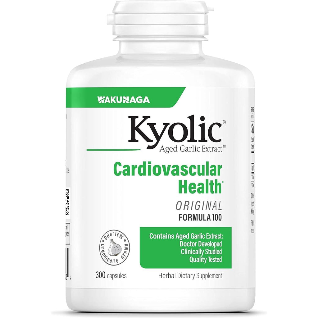 Buy now Kyolic Aged Garlic Extract Formula 100, Cardiovascular 300 Count (Pack of 1) Capsules at indiglob india