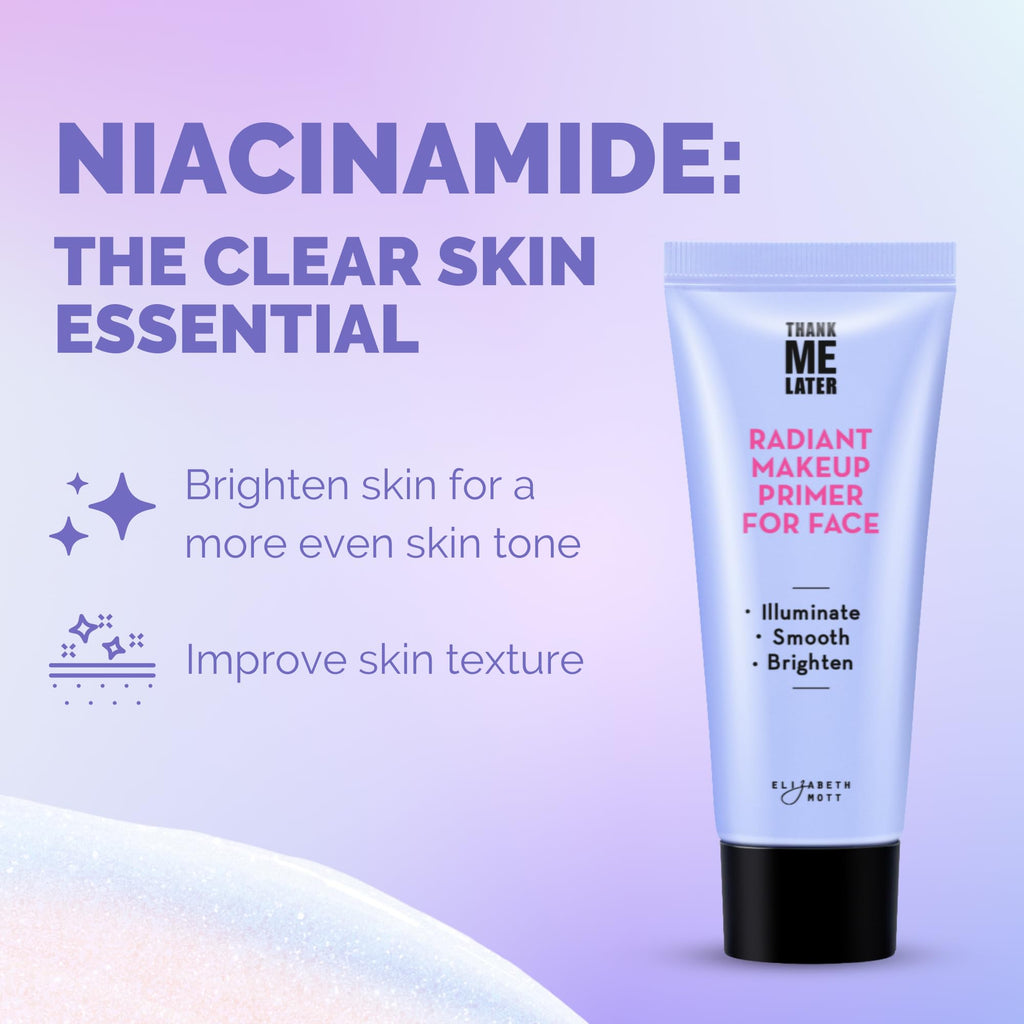 Buy now Elizabeth Mott Thank Me Later Radiant Face Primer - Illuminating & Hydrating Makeup Base with Niacinamide for Dewy Skin - Long-Lasting, Oil-Free Formula, Lightweight & Cruelty-Free, 30g at indiglob india