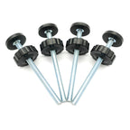 Vmaisi 4 Pack 8MM Baby Gates Threaded Spindle Rod, Replacement Parts Kits