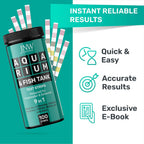 Buy now Aquarium Test Strips - 9-in-1 Aquarium Test Kit with eBook - Aquarium Water Test Kit with Quick and Accurate Fish Tank Test Strips - 100 Test Strips by JNW Direct at indiglob india
