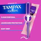 Buy now Tampax Pearl Tampons for Women Multipack, with LeakGuard Braid, Light/Regular/Super Absorbency, Unscented, 47 Count at indiglob india