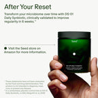Seed 14 Day Gut Reset - for Adults - 14-Day Supply | 24-Strain Probiotic + Prebiotic - Rapid Gut Recovery - Reset After Travel, Stress, and Medications - Vegan Capsules