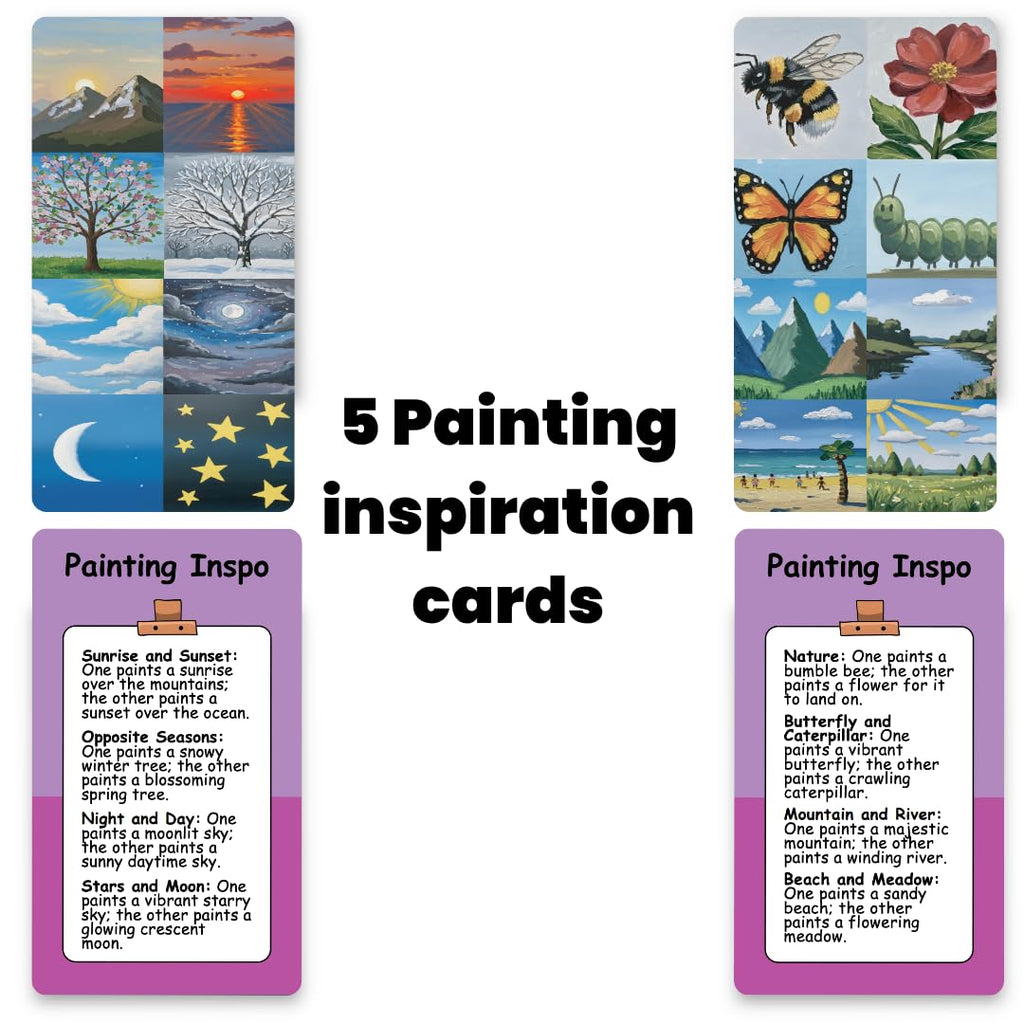 Do or Drink Sip and Paint Couples Painting Kit Game – Date Night Game with Conversation Cards, Romantic DIY Paint Kit for Two, Fun Relationship Activity, for Couples