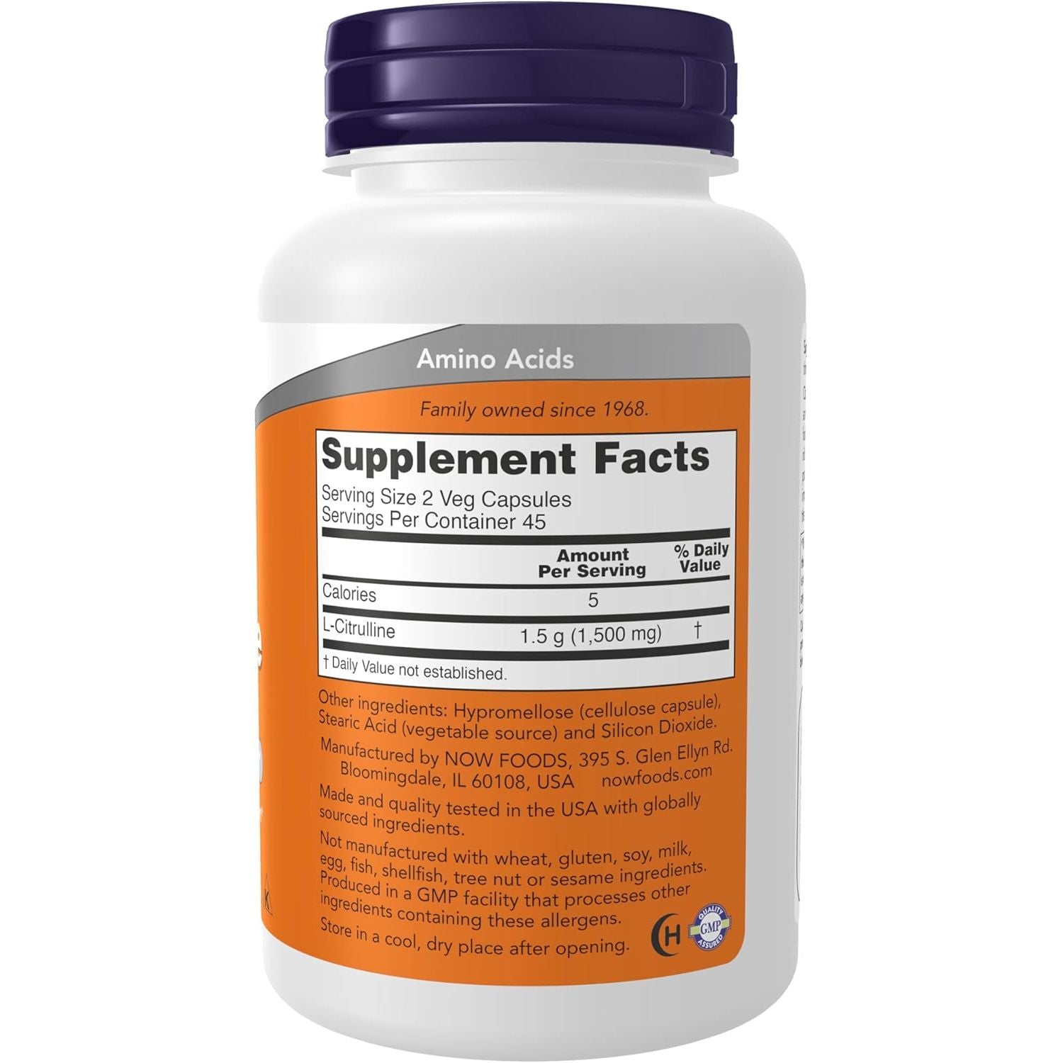 Buy now NOW Foods Supplements, L-Citrulline 750 mg, Supports Protein Metabolism*, Amino Acid, 90 Veg Capsules at indiglob india