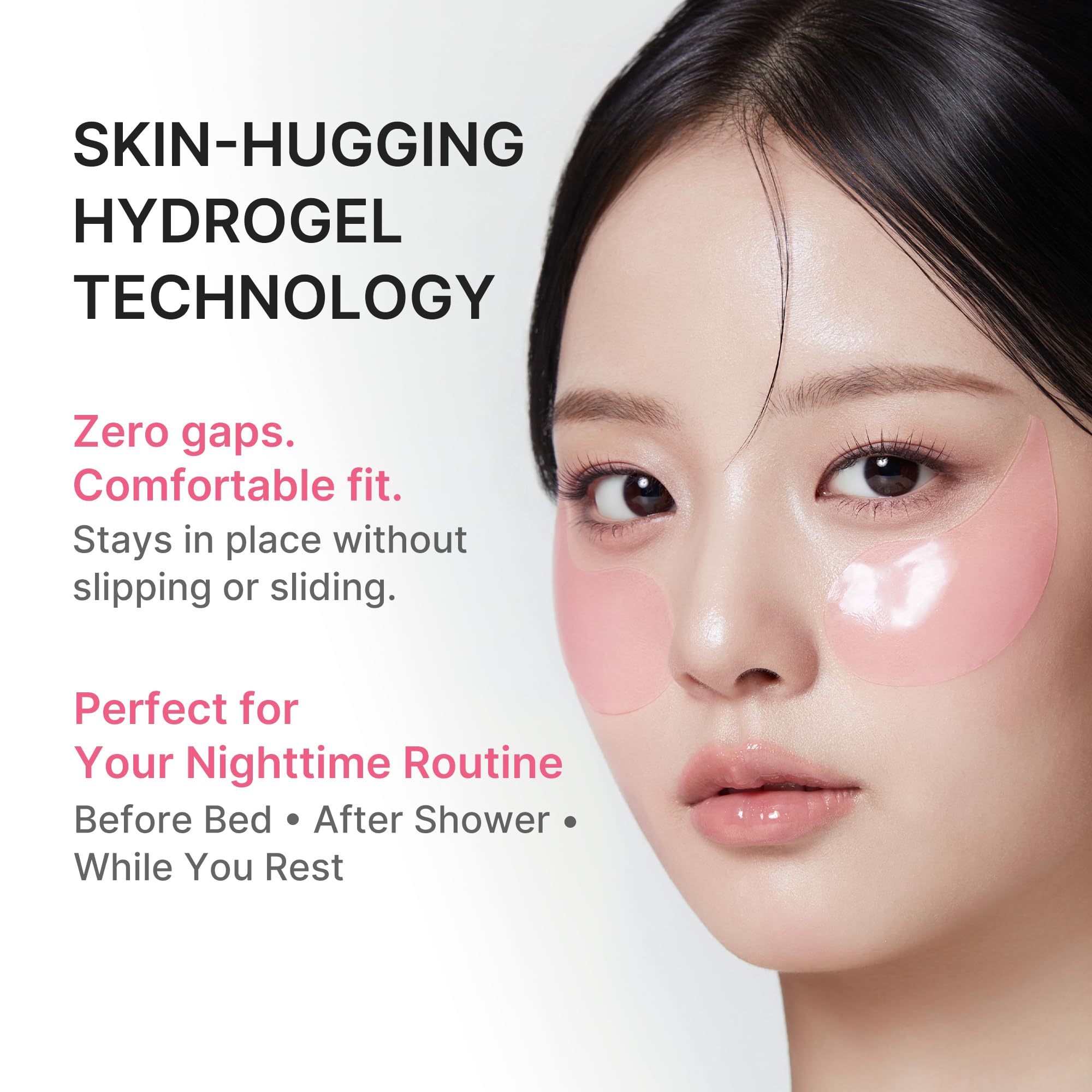 medicube Eye Patch PDRN Caffeine Collagen - Firming Gel Patches, 30 Pairs | Age-Defying Care with Retinol & Collagen - Gel Patches for the appearance of Dark Circles, Undereye Bags, Korean Skincare