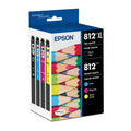 Epson 812 Genuine Ink Cartridge XL Black and Standard Color Combo Pack
