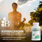 Bronson Ashwagandha Extra Strength Stress & Mood Support 360 Capsules | Vegetarian, Non-GMO, Gluten-Free, Soy-Free, BioPerine for High Absorption