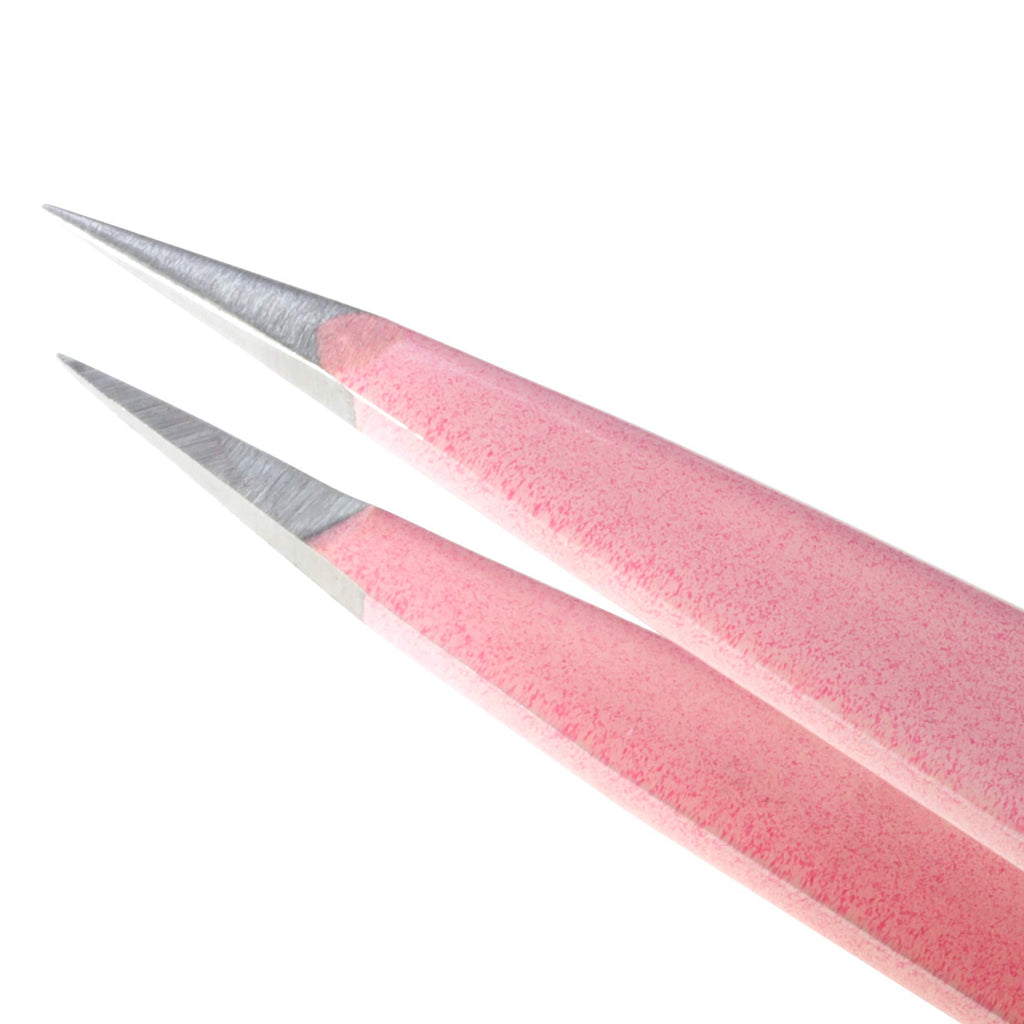 Tweezerman Exclusive Petite Tweeze Set for Eyebrows with Case Tea Rose