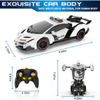 Buy now FDJ Remote Control Car - Transform Toys Car Robot, One Button Deformation to Robot with Flashing Light, 2.4Ghz 1:18 Scale Transforming Police Car Kids Toys with 360 Degree Rotating, Girls Boys Toys at indiglob india