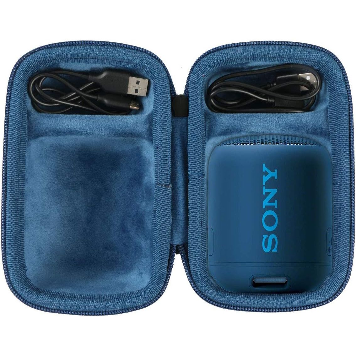 Buy now co2CREA Hard Travel Case Replacement for Sony SRS-XB100 SRS-XB12 SRS-XB13 Extra Bass Portable Bluetooth Speaker (Black Case + Inside Blue) at indiglob india