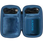 Buy now co2CREA Hard Travel Case Replacement for Sony SRS-XB100 SRS-XB12 SRS-XB13 Extra Bass Portable Bluetooth Speaker (Black Case + Inside Blue) for Sony SRS-XB13 Black Case + Inside Blue at indiglob india