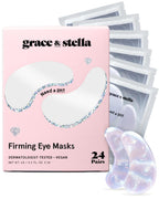 Buy now grace & stella Retinol Under Eye Patches for Puffy Eyes & Dark Circles - Restoring Gel Under Eye Masks with Hyaluronic Acid - Bridesmaid Gifts, Birthday Gifts for Women (Purple, 24 Pairs) at indiglob india