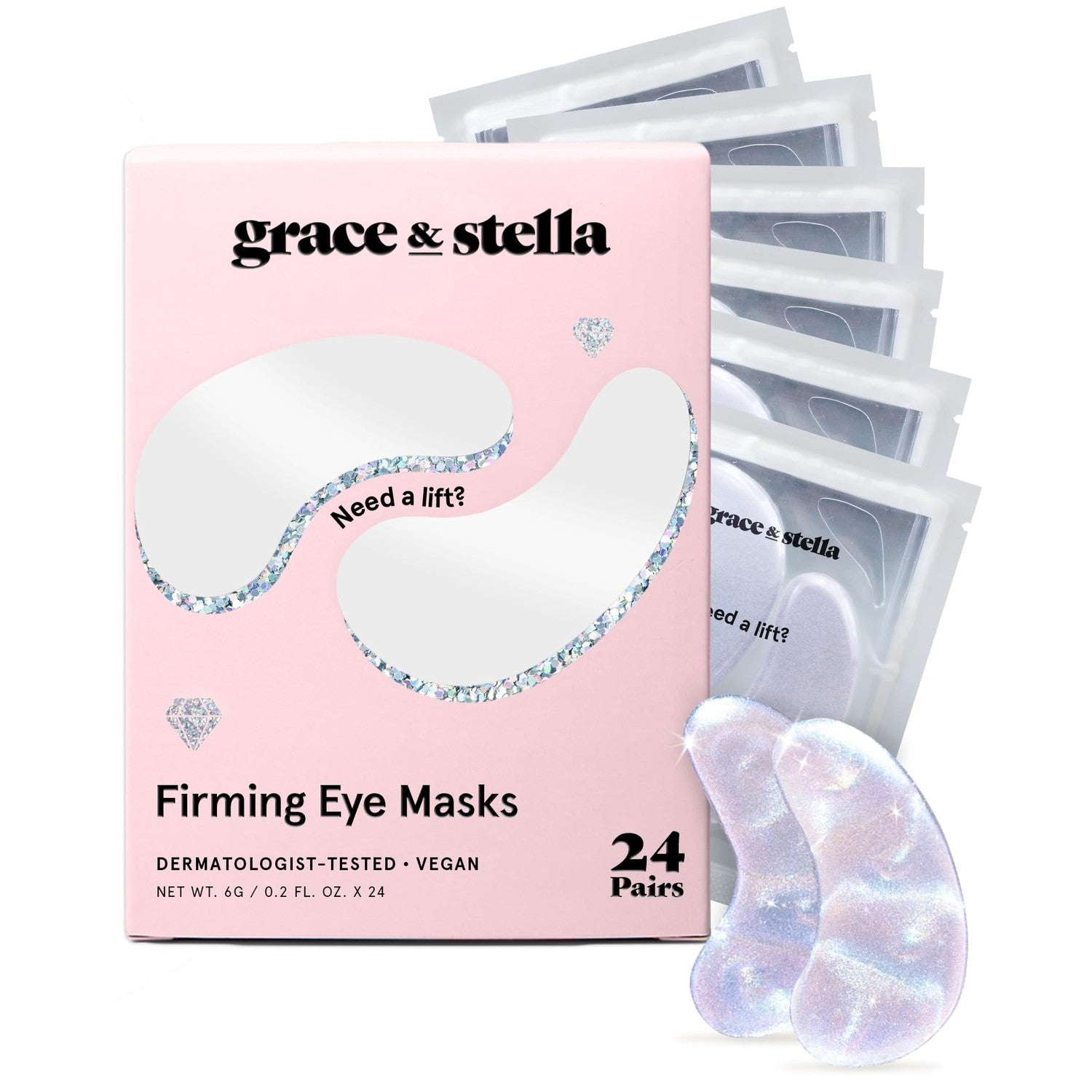 Buy now grace & stella Retinol Under Eye Patches for Puffy Eyes & Dark Circles - Restoring Gel Under Eye Masks with Hyaluronic Acid - Bridesmaid Gifts, Birthday Gifts for Women (Purple, 24 Pairs) White (24 Pairs) at indiglob india