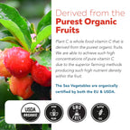 Organic Vitamin C | Whole Food Vitamin C from Fruit Plus Absorption Enhancing Cofactors - Vegan, Enhanced Bioavailability - Immune Support, Antioxidant, Total Health (90 Servings)