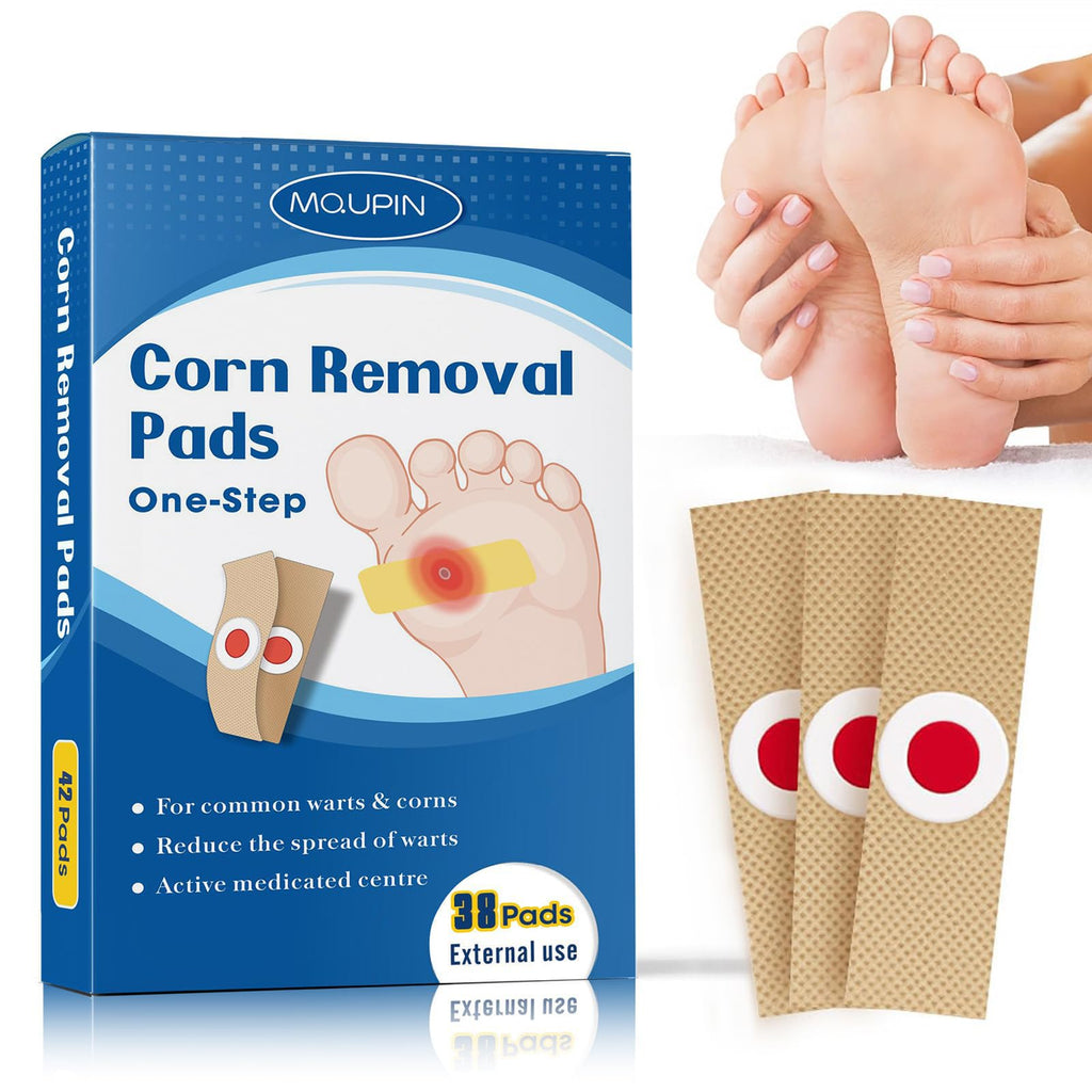 38 Pcs Corn Removal Pads for Toe,Extra Strength Corn & Callus Remover for Feet & Toes for Adult and Elderly Nurses Hikers and Athletes Men and Women