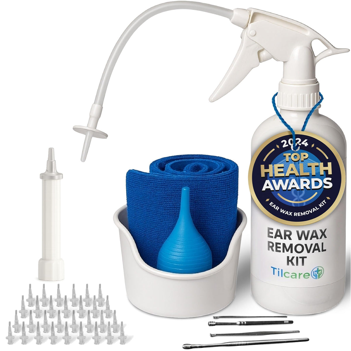 Ear Wax Removal Kit by Tilcare: Safe At-Home Ear Irrigation Flushing System