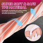 Male Masturbator Cup, Quiet Adult Sex Toys for Men Realistic Pocket Pussy Vagina Textured with 7.5in Depth Soft and Manual Sex Machine, Erotic Massage Gels