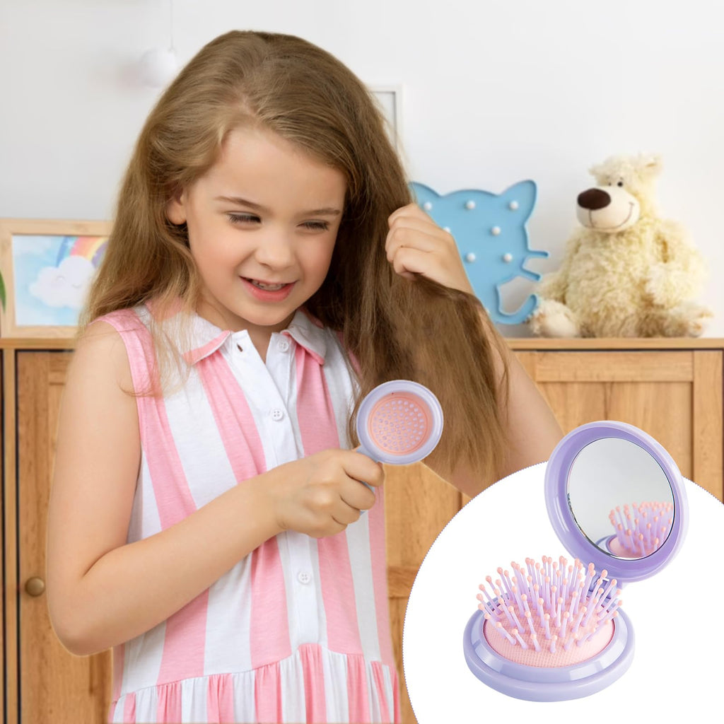 Discover the RHOS Folding Brush with Mirror, perfect for on-the-go styling. Verified by CuratCart for quality assurance.