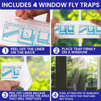 2 Leather Fly Swatter for Indoors. Long Handle, Heavy Duty Fly Swatter Manual Multi Pack. Flyswatters Heavy Duty Flyswatter 2 pack. Flies Swater Includes 4 Sticky Window Bug Traps. Mata Moscas Outdoor