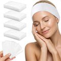 Disposable Headbands for Spa & Facials – 48pcs White Disposable Spa Headbands for Women, Professional Headband for Facials, Esthetician, Skincare & Washing Face – Non-Woven Disposable Hair Bands Pack