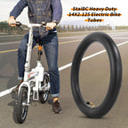 Heavy-Duty 14 x 2.125 Inner Tube 14 Inch Electric Bike Tubes with Angled Valve Stem for Replacement Electric Scooters and E-Bike Tire Tube 2 Packs