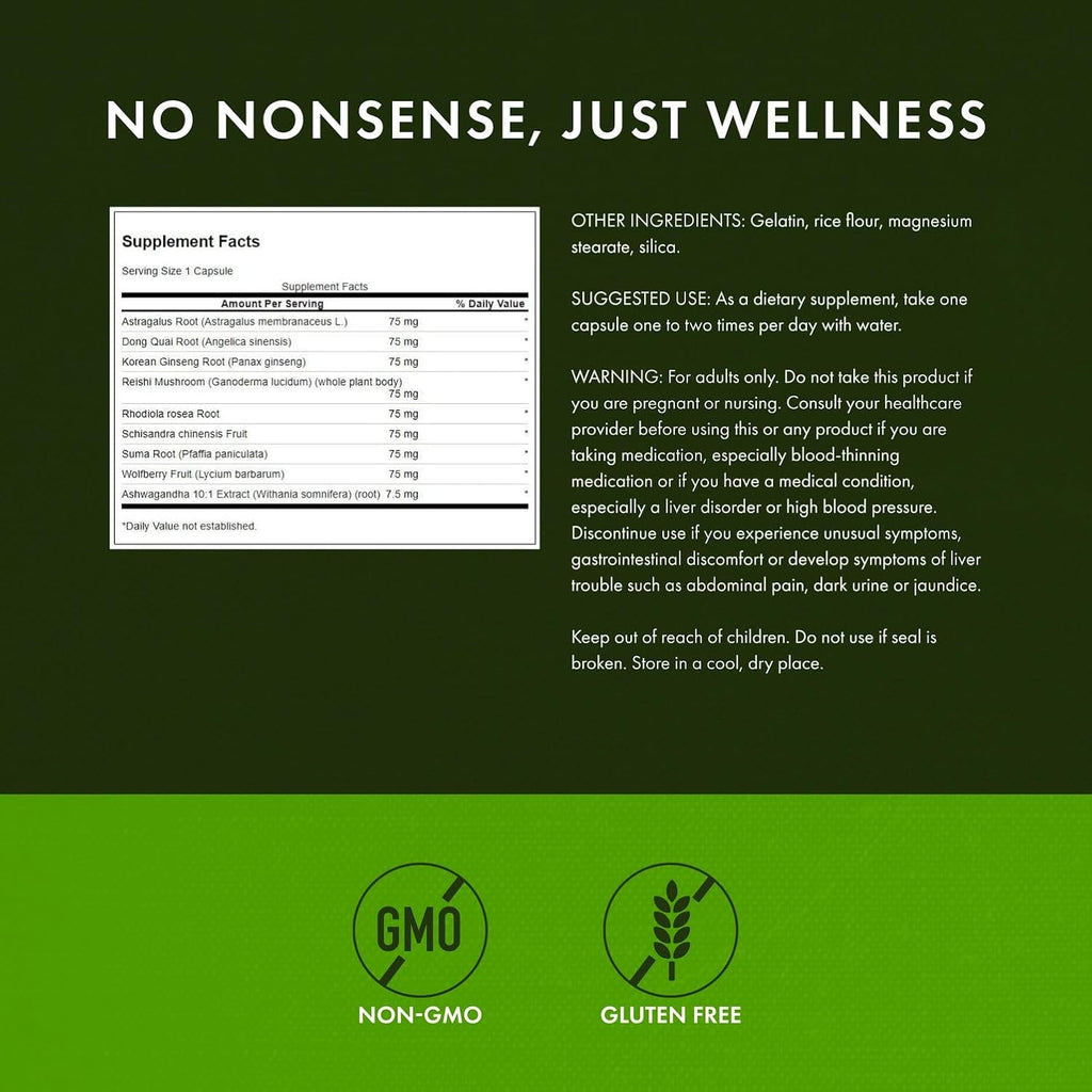 Buy now Swanson Rhodiola Ashwagandha Ginseng Complex Energy Immune Function Nervous System Stress Support Adaptogen Herb Supplement 60 Capsules at indiglob india