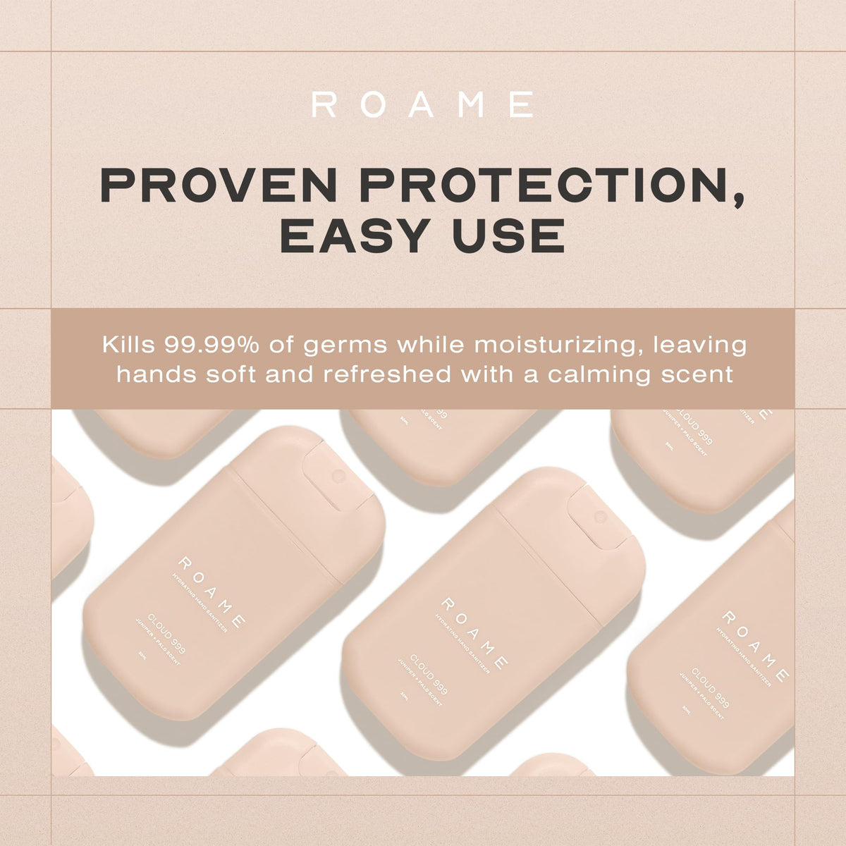 Roame Cloud 999 Hydrating Hand Sanitizer Spray, Juniper & Palo Santo, 1 oz