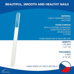 Buy now Mont Bleu Large Professional Glass Nail File - Genuine Czech Tempered Glass - Handmade in Czech Republic - Best Crystal Nail File for Natural Nails at indiglob india